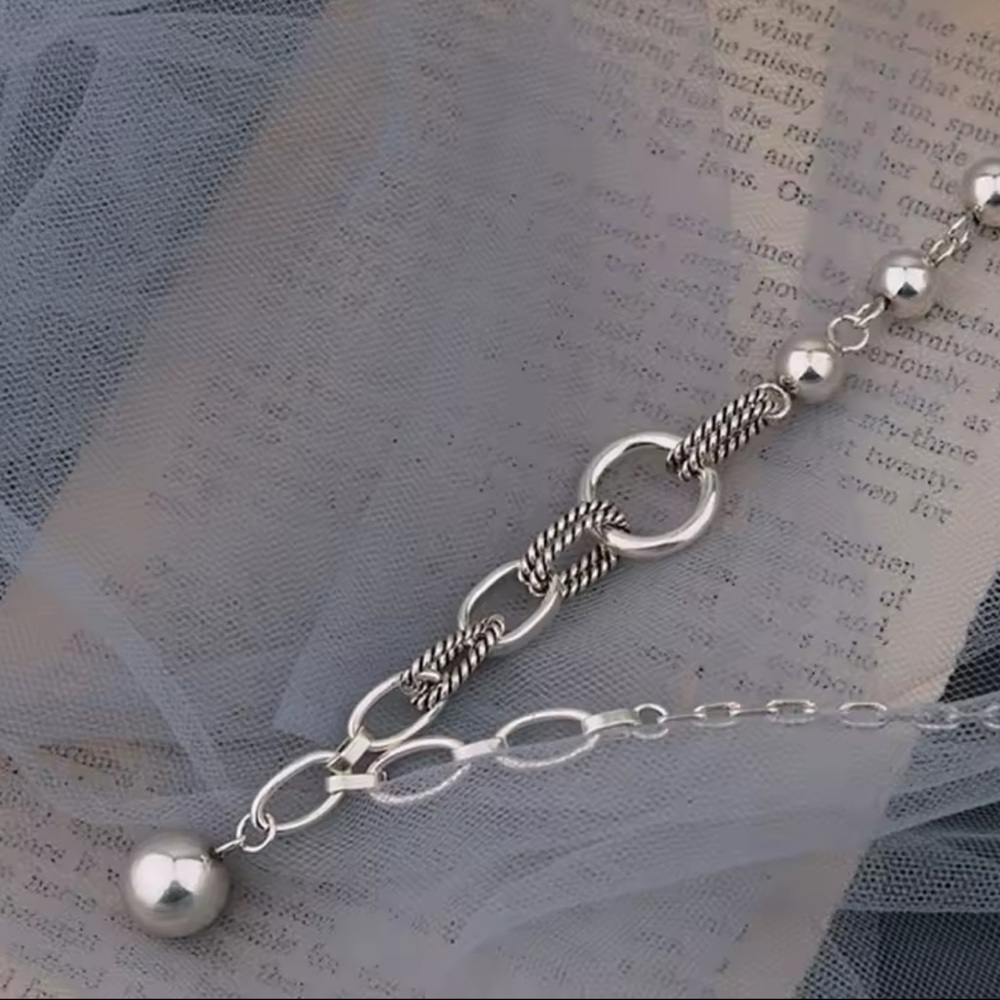 925 Foxanry Stamp Sweater Necklace - Picture 2 of 4